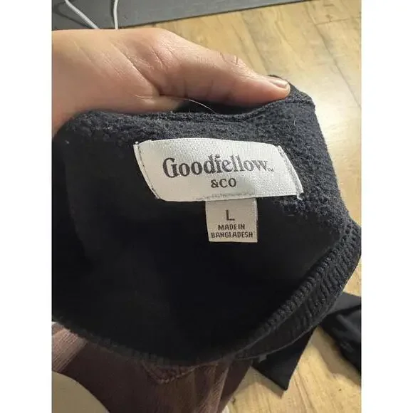 Goodfellow Classic Black Men's Crewneck Sweatshirt Large - Picture 5 of 5